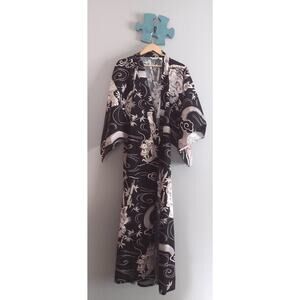 Japanese Kimono Tiger and Dragon print cotton robe
